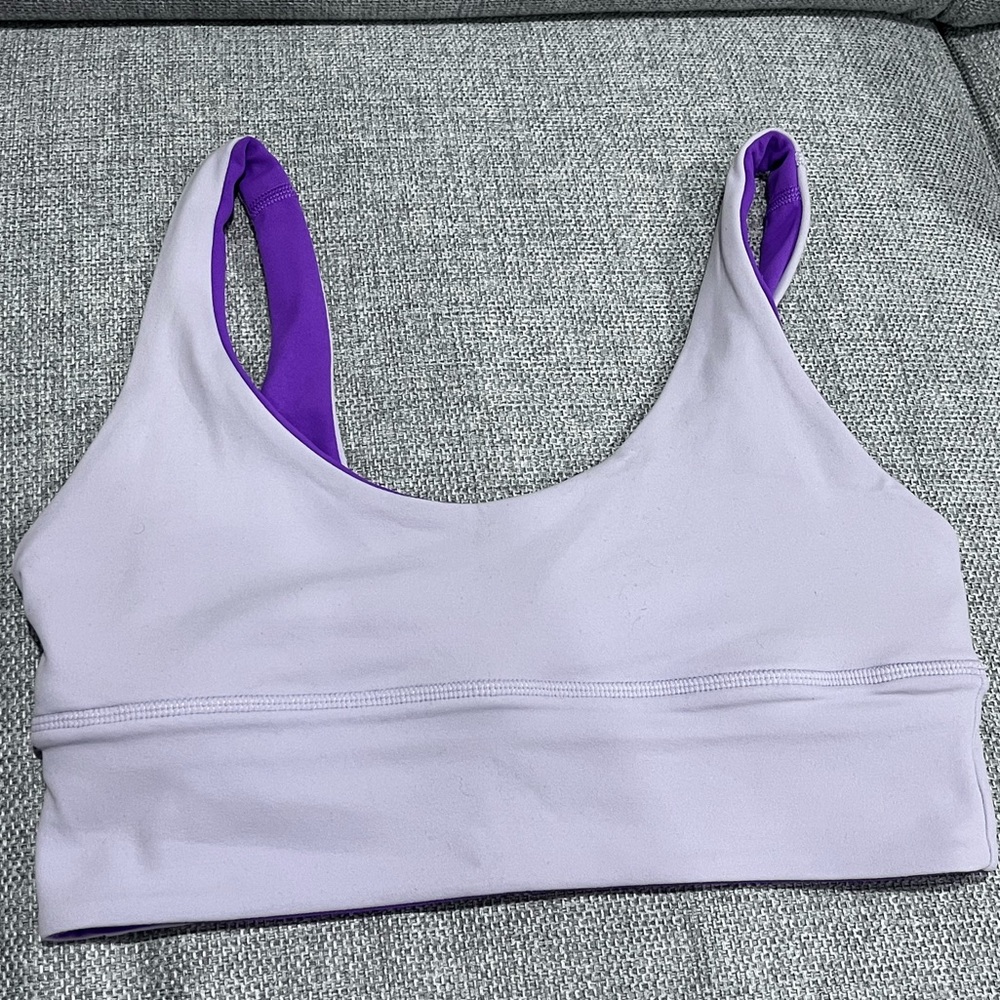 Lululemon Athletica Reversible Lavender Sports Bra